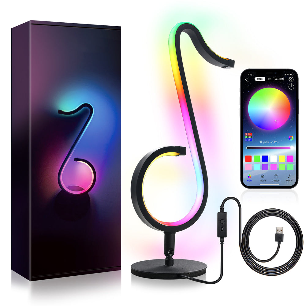 Intelligent APP Remote Music Note LED Light