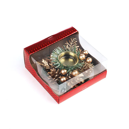 Christmas Wreath Candle Decoration