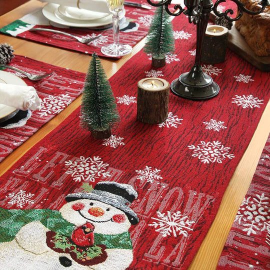 Decorative Christmas Tablecloth Runner