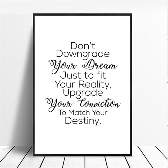 Motivational Phrase Canvas Wall-Art