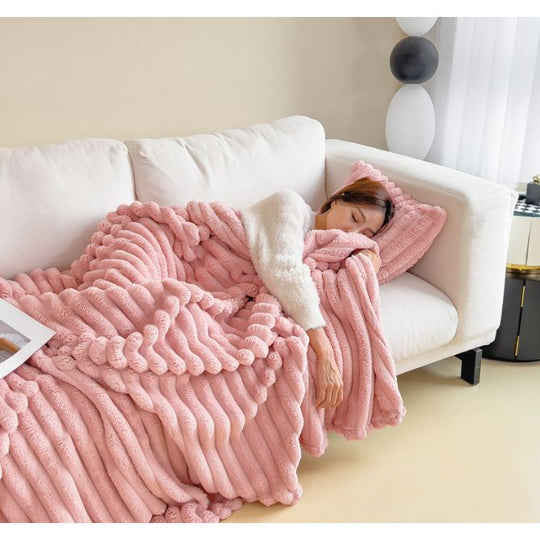 Soft Bubble Velvet Blanket