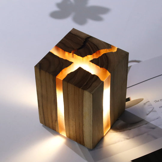 Creative, No Glare, Decorative Wood Lamp