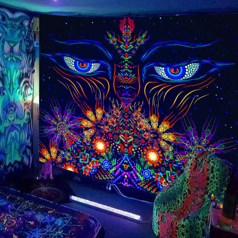 Fluorescent Dimensional Decorative Tapestry