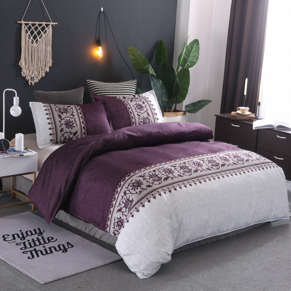 Simple Decorative Patterned Bed Set