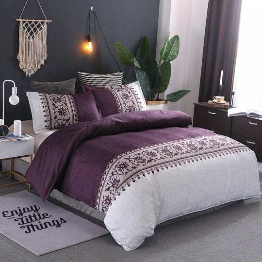 Simple Decorative Patterned Bed Set