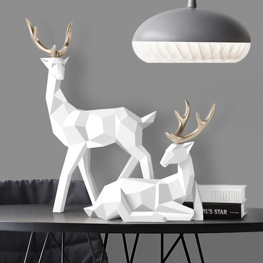 Modern Resin Deer Statue Figurines
