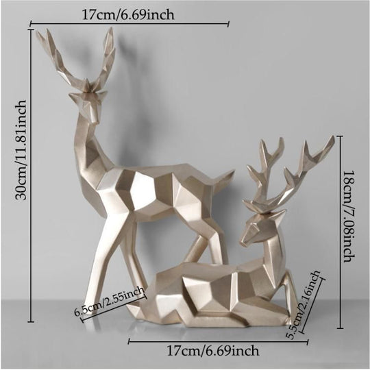 Modern Resin Deer Statue Figurines