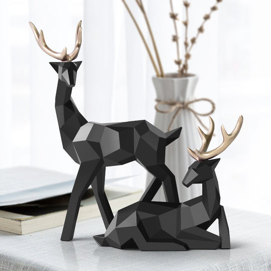 Modern Resin Deer Statue Figurines