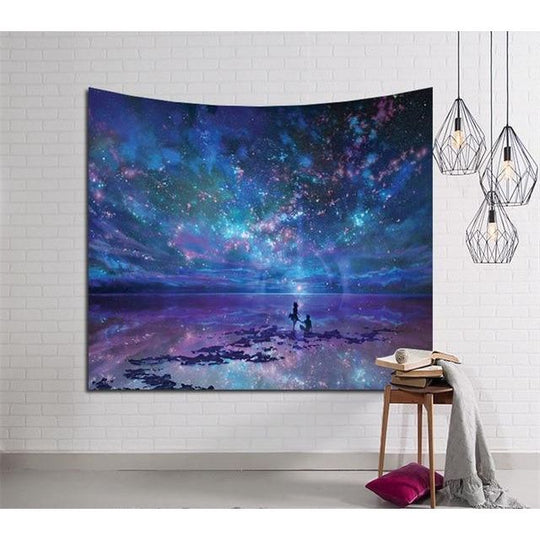 Starry Night Mandala Tapestry