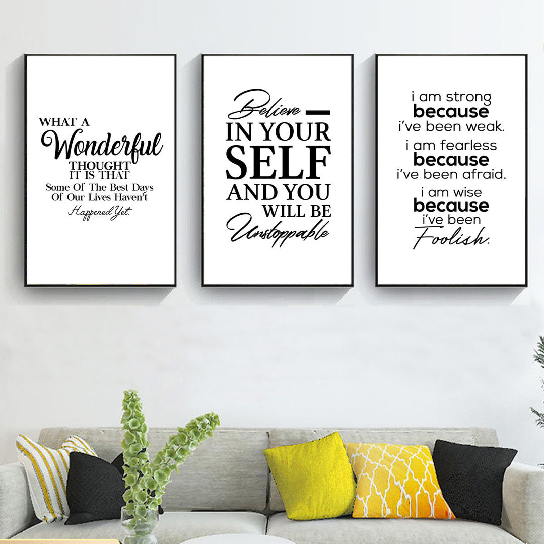 Motivational Phrase Canvas Wall-Art