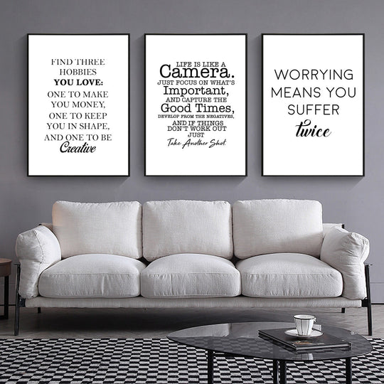 Motivational Phrase Canvas Wall-Art