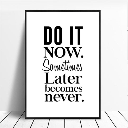 Motivational Phrase Canvas Wall-Art