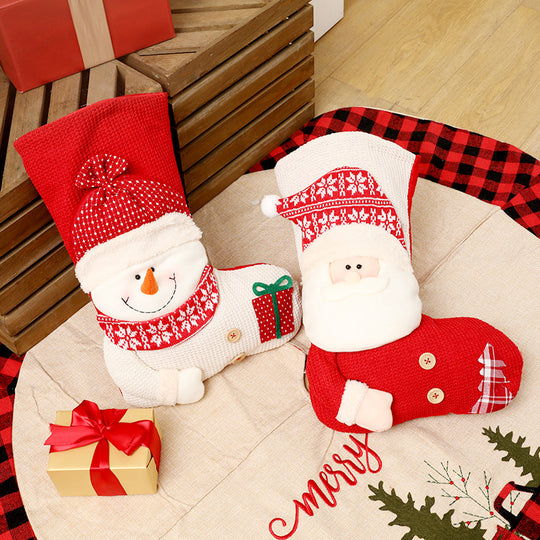 Large Knitted Christmas Stockings