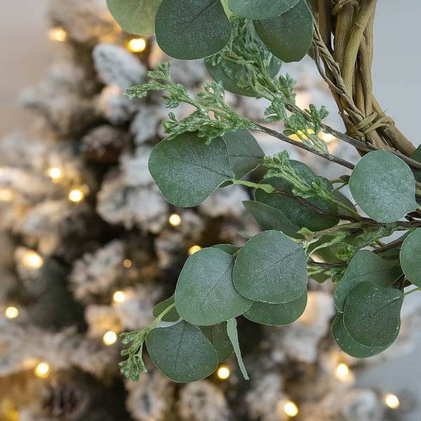 Festive Green Eucalyptus Wreath