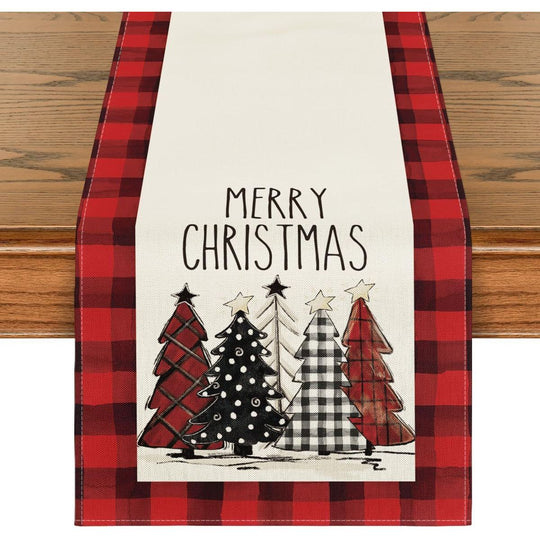 Christmas Trees, Merry Christmas Table Runner (13 X 72 Inch)