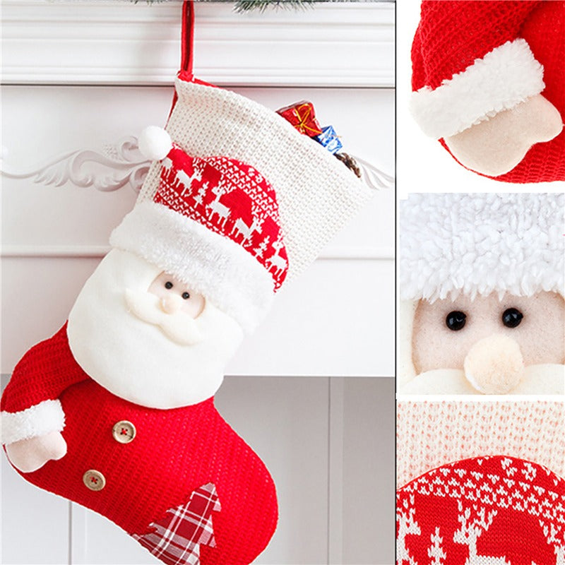 Large Knitted Christmas Stockings
