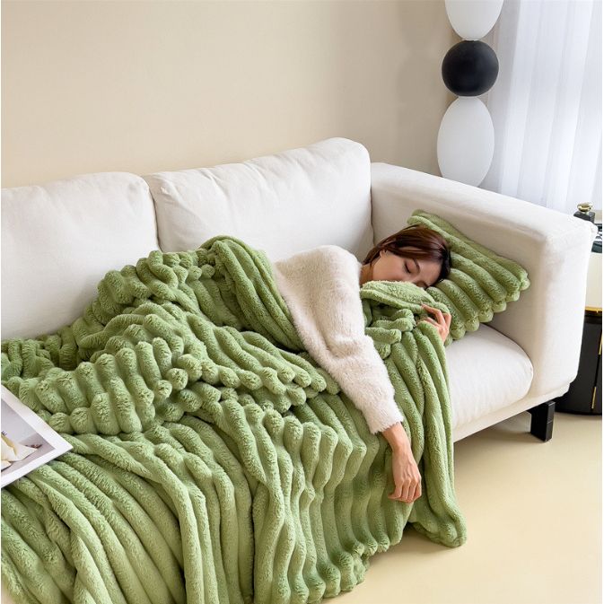 Soft Bubble Velvet Blanket