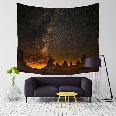 Starry Sunset Wilderness Tapestry