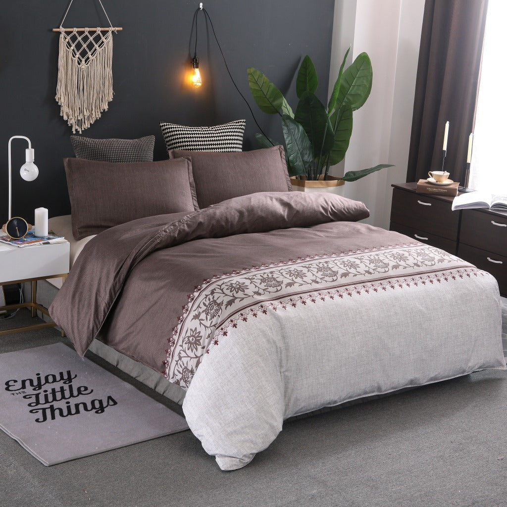 Simple Decorative Patterned Bed Set