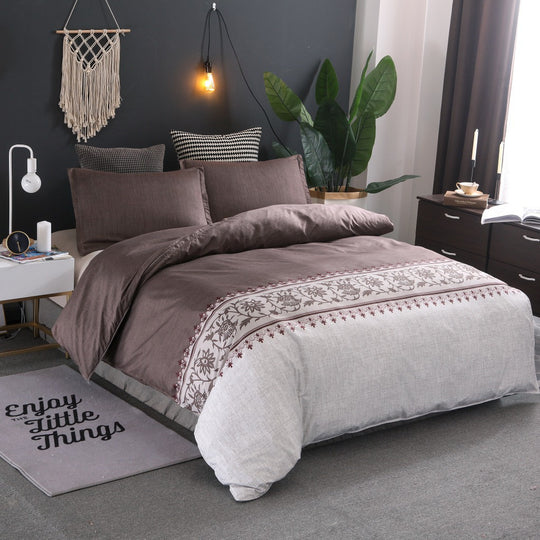 Simple Decorative Patterned Bed Set