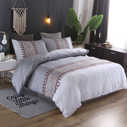 Simple Decorative Patterned Bed Set