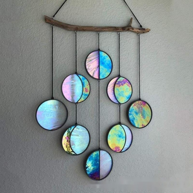 Rainbow Moon Phase Haning Wall Decor