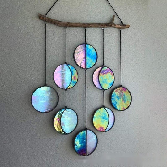 Rainbow Moon Phase Haning Wall Decor