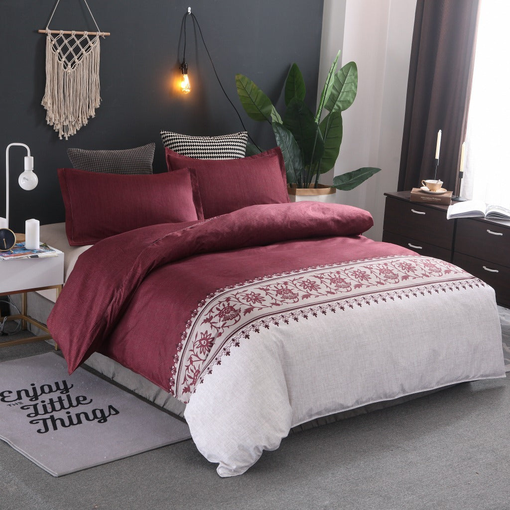 Simple Decorative Patterned Bed Set