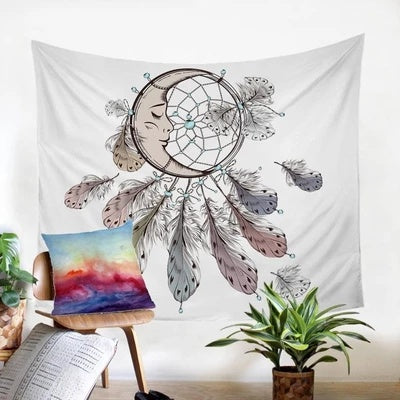 Moon Dream Catcher Decorative Tapestry