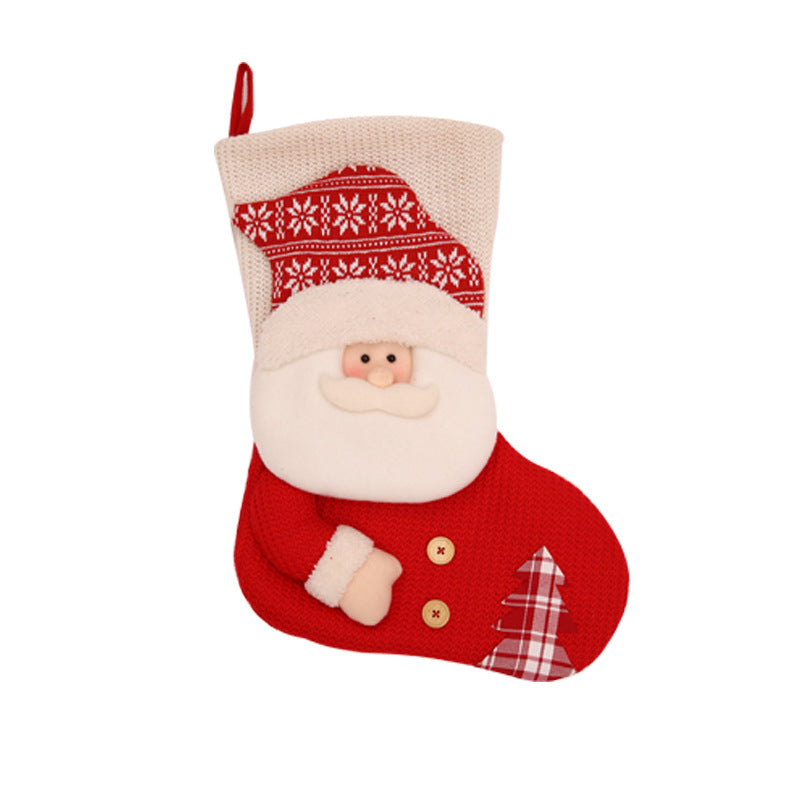 Large Knitted Christmas Stockings