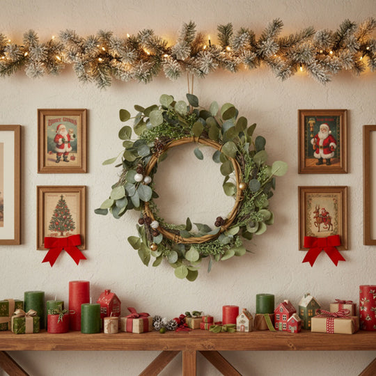 Festive Green Eucalyptus Wreath