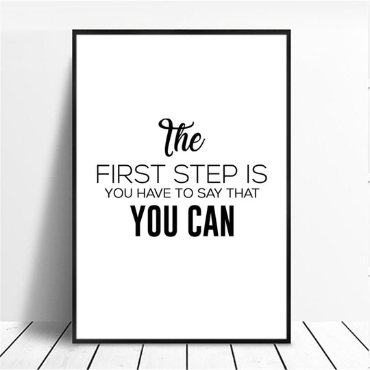 Motivational Phrase Canvas Wall-Art