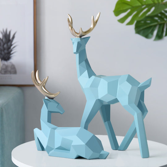 Modern Resin Deer Statue Figurines