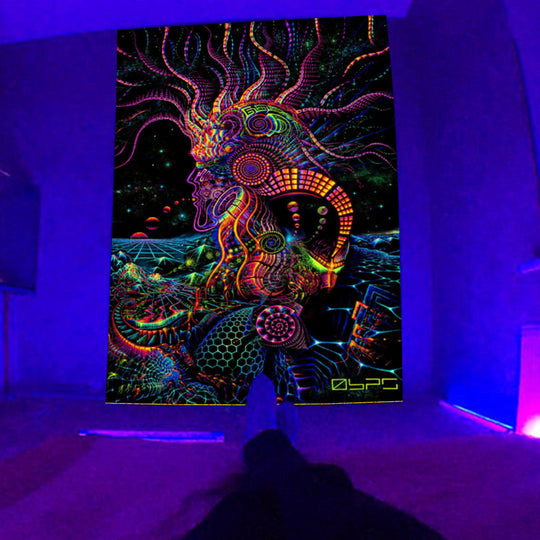 Fluorescent Dimensional Decorative Tapestry
