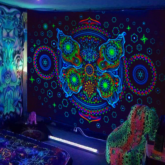 Fluorescent Dimensional Decorative Tapestry
