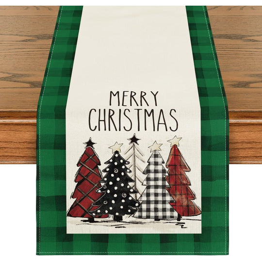 Christmas Trees, Merry Christmas Table Runner (13 X 72 Inch)
