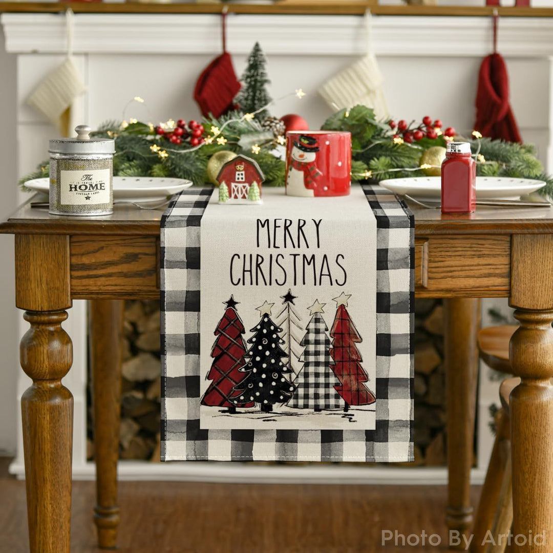 Christmas Trees, Merry Christmas Table Runner (13 X 72 Inch)