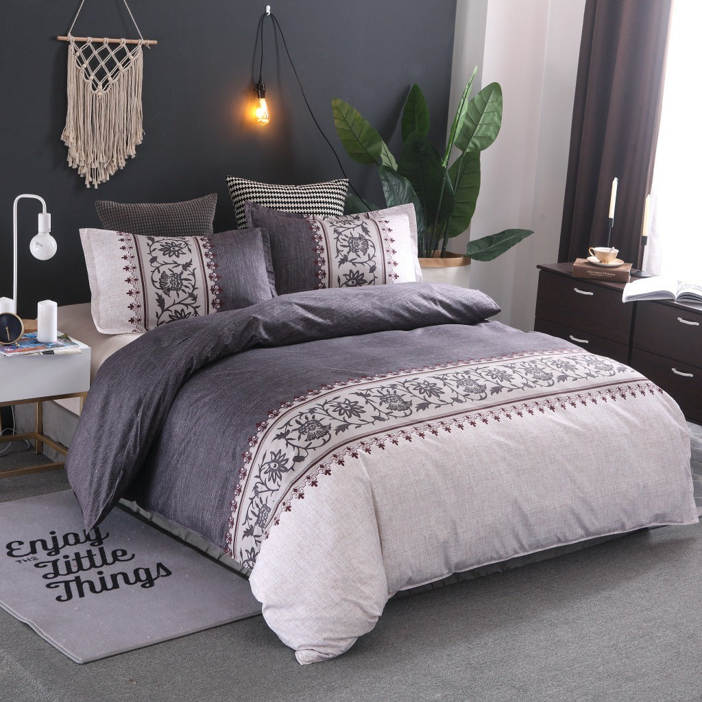 Simple Decorative Patterned Bed Set