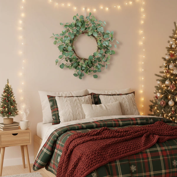 Festive Green Eucalyptus Wreath