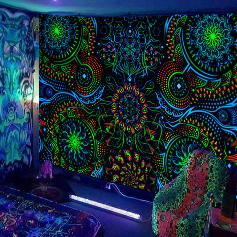 Fluorescent Dimensional Decorative Tapestry