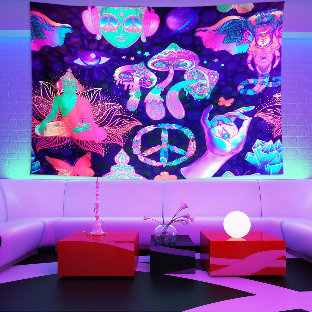 Fluorescent Mystical Tapestry