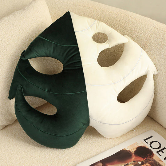 Green Leaf Pillow Home