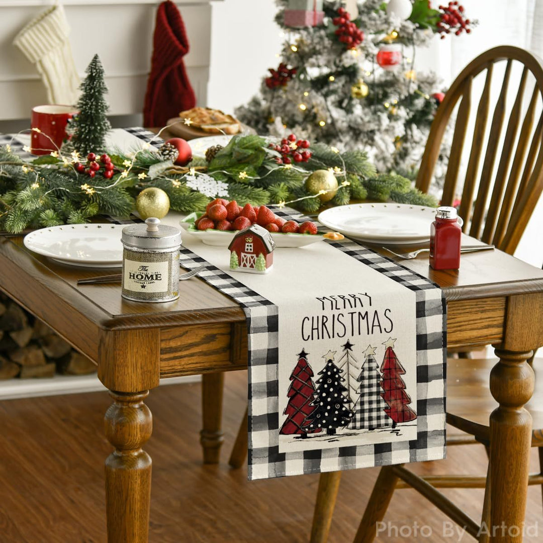Christmas Trees, Merry Christmas Table Runner (13 X 72 Inch)