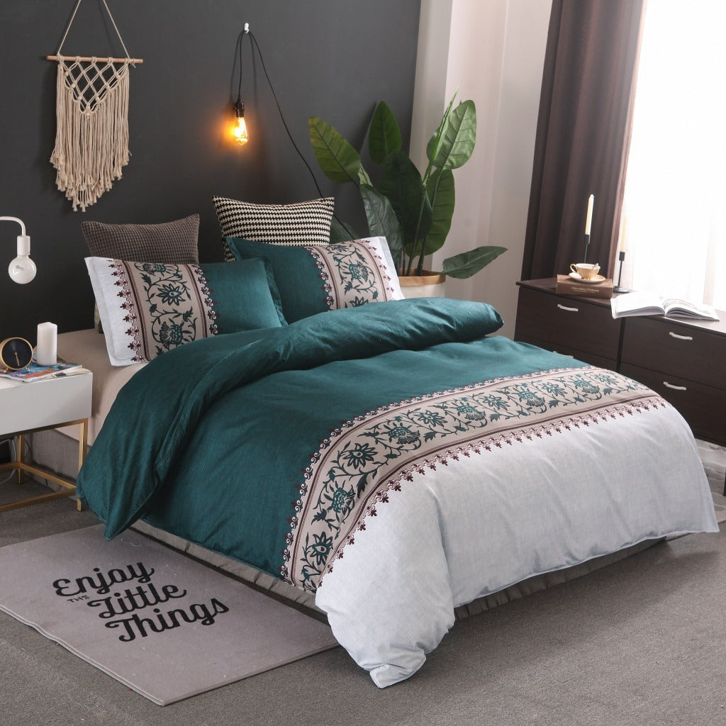 Simple Decorative Patterned Bed Set