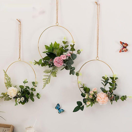 Floral hanging art decor