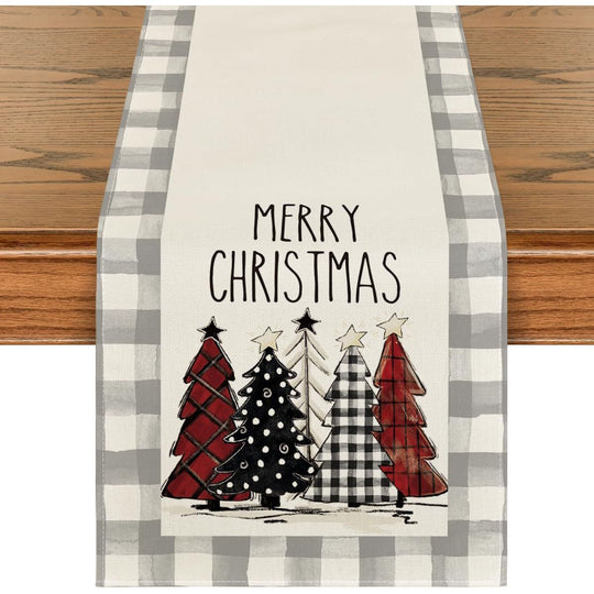 Christmas Trees, Merry Christmas Table Runner (13 X 72 Inch)