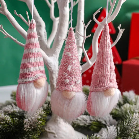 12 Pcs Christmas Gnome Hanging Ornaments