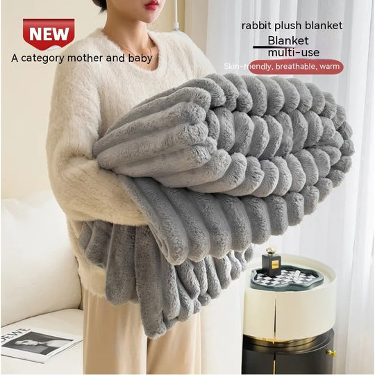 Soft Bubble Velvet Blanket