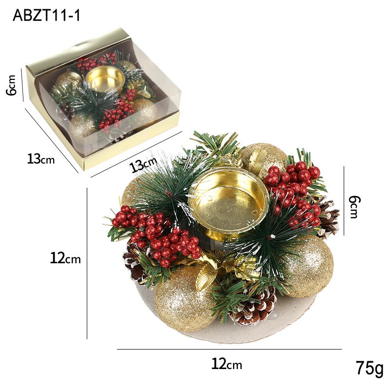Christmas Wreath Candle Decoration