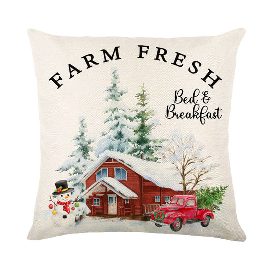 Christmas Themed Throw Pillow covers